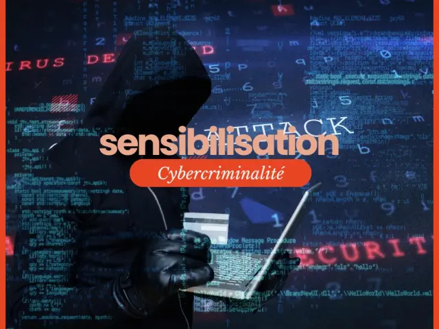 Affiche de sensibilisation à la cybercriminalité